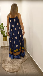 Aurora - Vestido Bolinhas Maxi Elegante